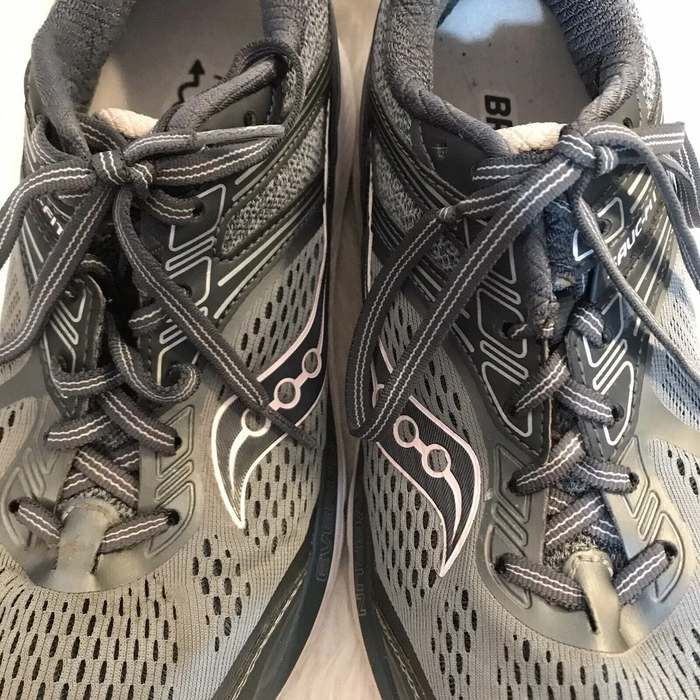 SAUCONY EVERUN ECHELON 7 Shoes Gray WHITE Pink Running Womens 9.5 Walking XT 900
